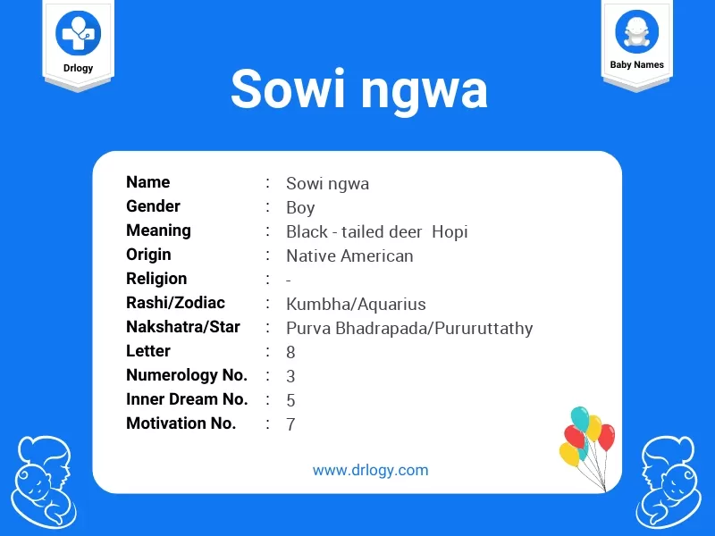 Sowi Ngwa Name Meaning